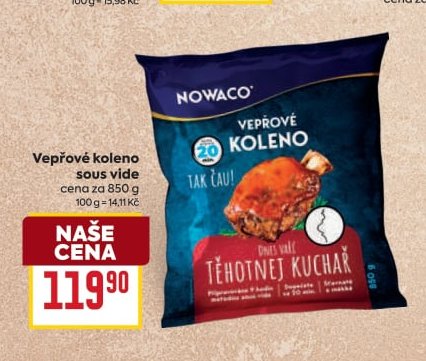 Vepřové koleno sous vide