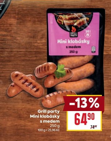 Grill party Mini klobásky s medem