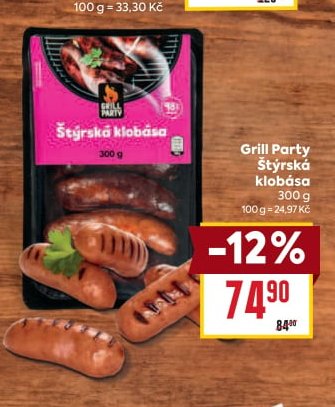 Grill Party Štýrská klobása