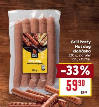Grill Party Hot dog klobáska