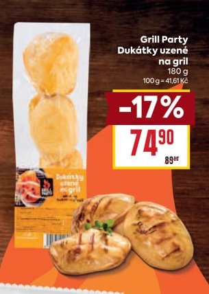 Grill Party Dukátky uzené na gril