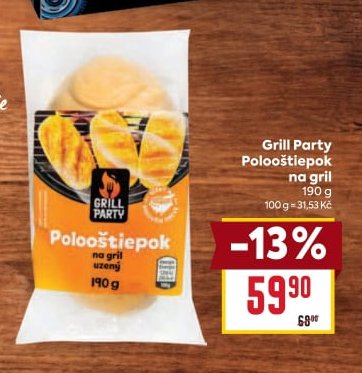 Grill Party Polooštiepok na gril