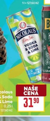 Nicolaus Vodka & Soda & Lime