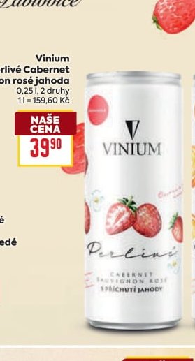 Vinium Perlivé Cabernet Sauvignon rosé jahoda