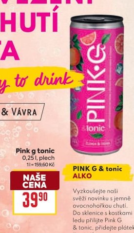 Pink g tonic