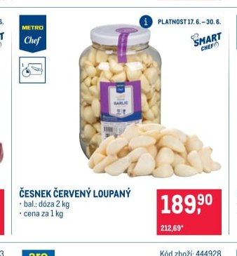 ČESNEK ČERVENÝ LOUPANÝ
