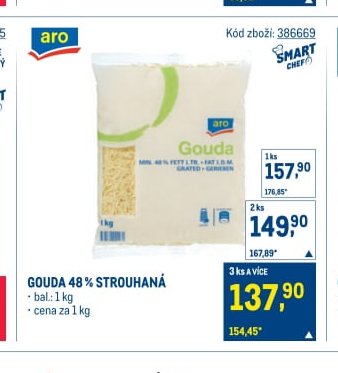 GOUDA 48 % STROUHANÁ
