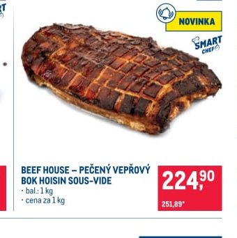 BEEF HOUSE – PEČENÝ VEPŘOVÝ BOK HOISIN SOUS-VIDE