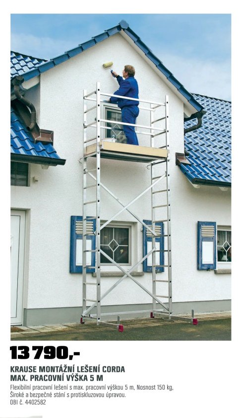 KRAUSE MONTÁŽNÍ LEŠENÍ CORDA MAX. PRACOVNÍ VÝŠKA 5 M - OBI akcniletaky.com