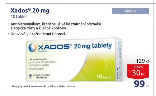Xados 20 mg 10 tablet