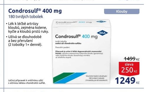 Condrosulf® 400 mg 180 tvrdých tobolek
