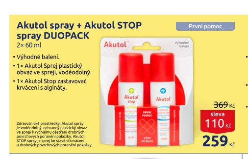 Akutol spray + Akutol STOP spray DUOPACK