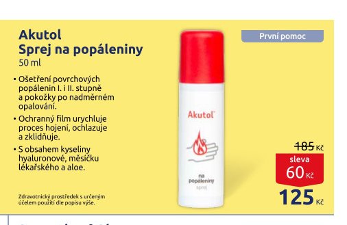 Akutol Sprej na popáleniny