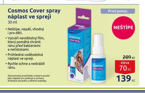 Cosmos Cover spray náplast ve spreji