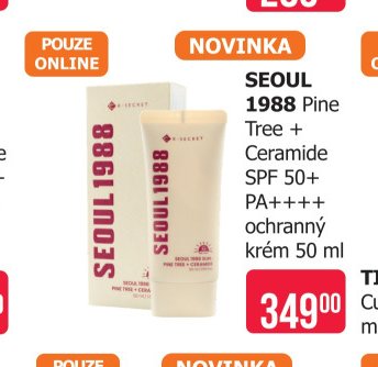 SEOUL 1988 Pine Tree + Ceramide SPF 50+ PA++++ ochranný krém 50 ml