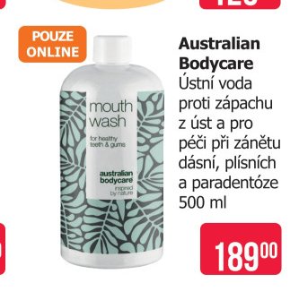 Australian Bodycare Ústní voda proti zápachu z úst a pro péči při zánětu dásní, plísních a paradentóze 500 ml