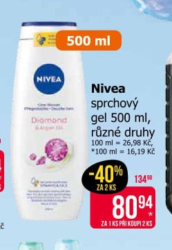Nivea sprchový gel 500 ml, různé druhy
