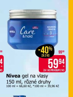 Nivea gel na vlasy 150 ml, různé druhy