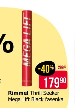 Rimmel Thrill Seeker Mega Lift Black řasenka
