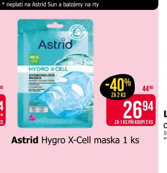 Astrid Hygro X-Cell maska 1 ks