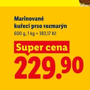 Marinované kuřecí prso rozmarýn