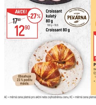 Croissant kulatý