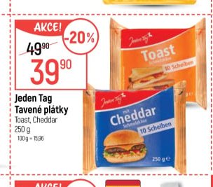 Jeden Tag Tavené plátky 250g