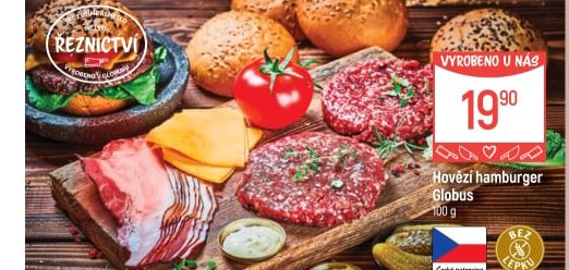 Hovězí hamburger Globus