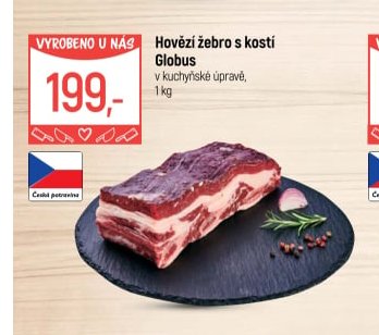 Hovězí žebro s kostí Globus