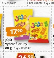 Jojo vybrané druhy