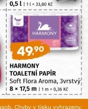 Harmony toaletní papír Soft Flora Aroma, 3vrstvý