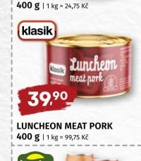 LUNCHEON MEAT PORK