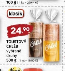 TOUSTOVÝ CHLÉB vybrané druhy