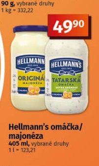 Hellmann's omáčka/majonéza