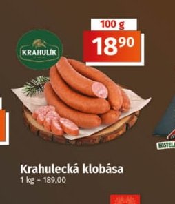Krahulecká klobása