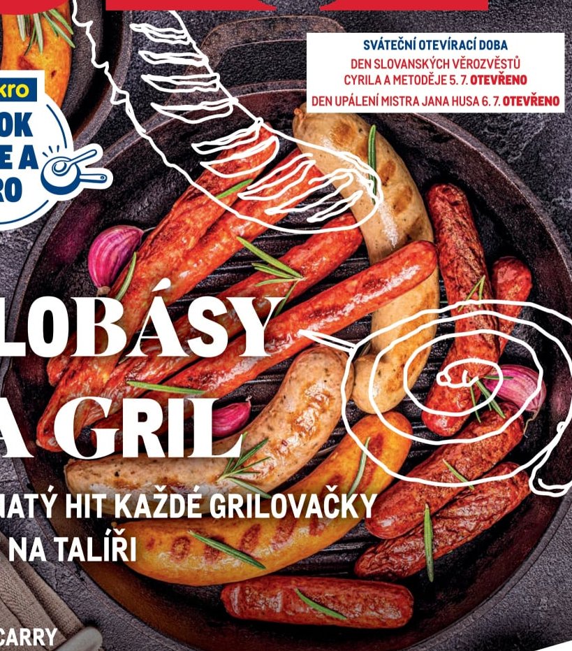 Klobásy na gril