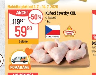 Kuřecí čtvrtky XXL
