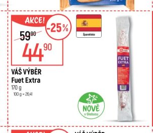 Váš výběr Fuet Extra 170g
