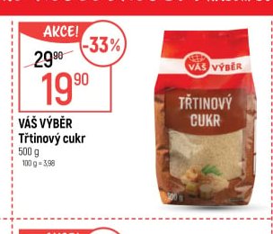 Váš Výběr Třtinový cukr 500g