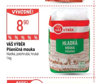 Váš Výběr Pšeničná mouka 1kg