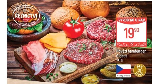 Hovězí hamburger Globus