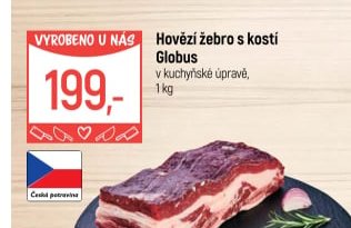 Hovězí žebro s kostí Globus