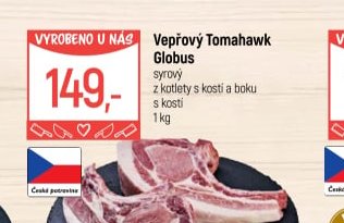 Vepřový Tomahawk Globus