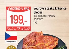 Vepřový steak z krkovice Globus