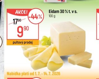 Eidam 30% t. v s.
