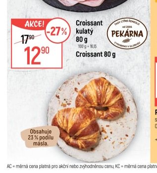 Croissant kulatý 80 g
