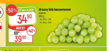 Hrozny bílé bezsemenné