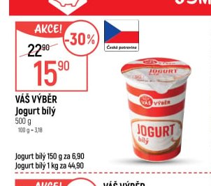 Váš výběr Jogurt bílý