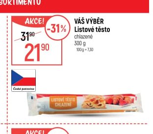 Váš výběr Listové těsto