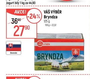 Váš výběr Bryndza